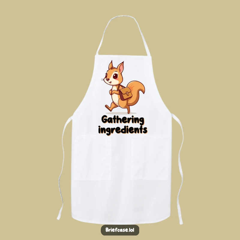 Funny Squirrel Chef Apron - Cook With Curious Flair