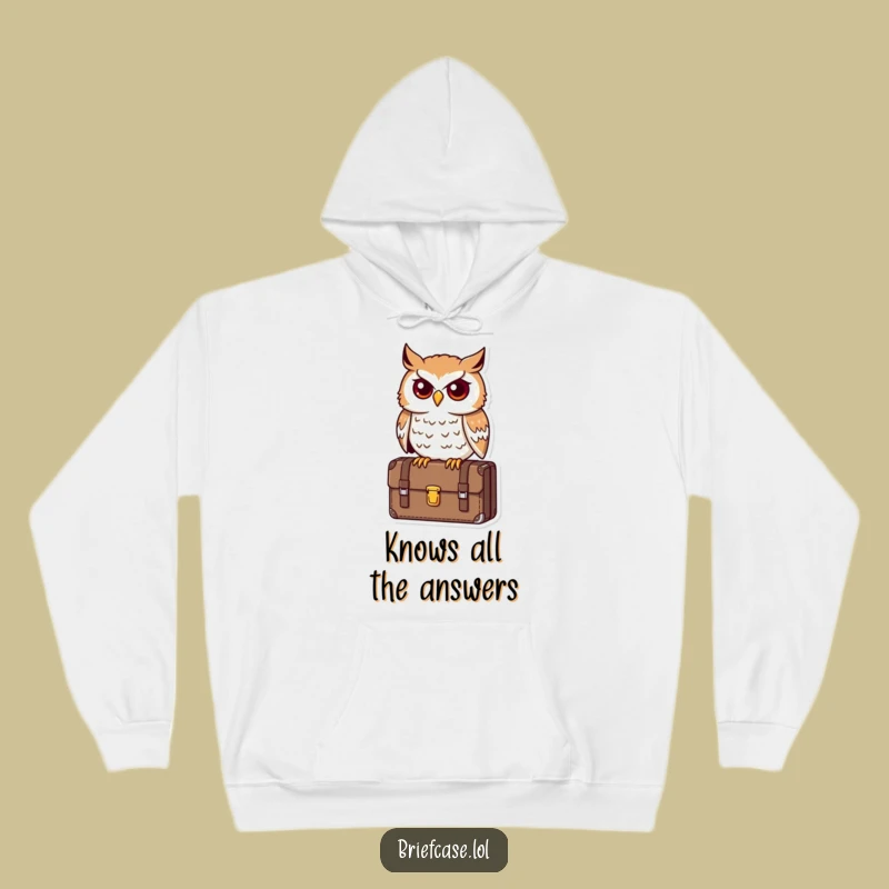 Cozy Funny Owl Business Hoodie: Warm & Hilarious Gift for Professionals!