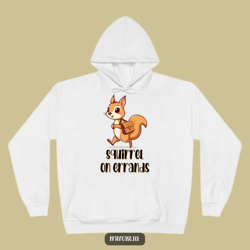 Funny Squirrel Journey Hoodie - Cozy Explorer Gear