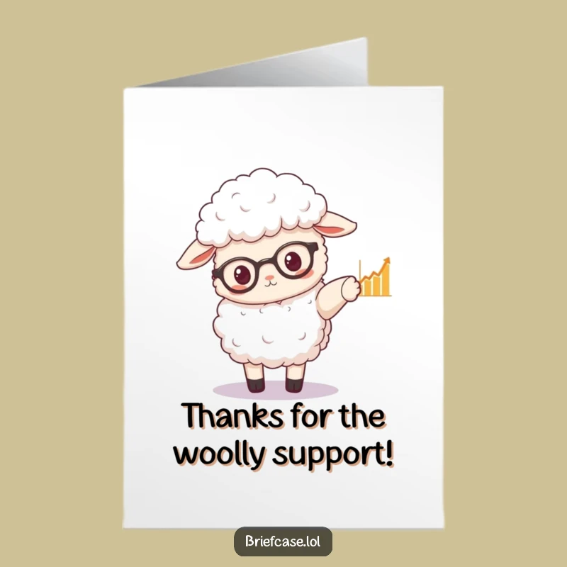 Free Printable Thank You Card: Smart Sheep Graph Downloadable Gift