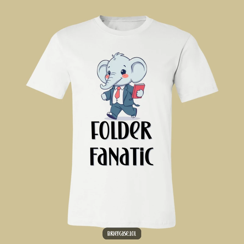 Funny Elephant Suit T-Shirt: Stylized Striding Elephant, Great Funny Gift