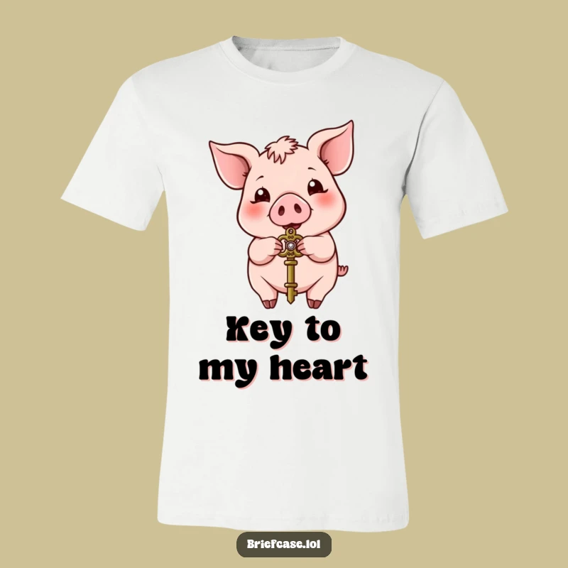 Funny Pig Key Holder T-Shirt: A Playful & Hilarious Tee Gift!